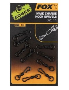Fox kwick change mini hook swivell nº11 10unds