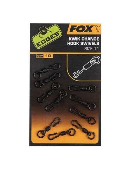 Fox kwick change mini hook swivell nº11 10unds