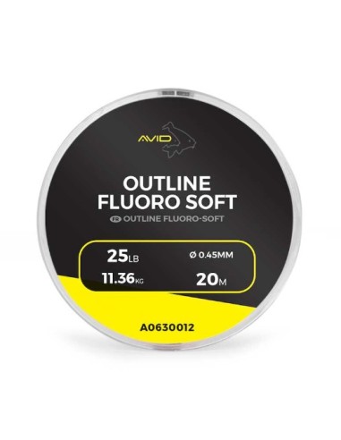 Avid carp fluoro soft 25lb 0.45mm 20m