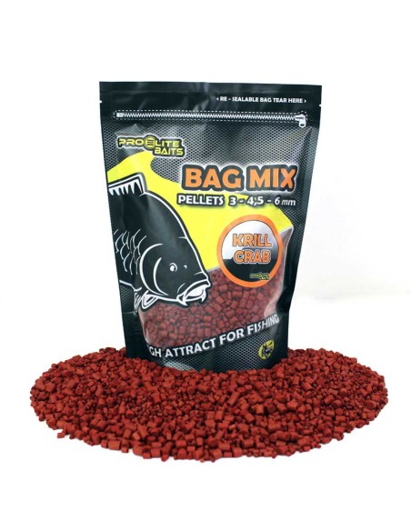 Proelite bag mix pellets krill & crab 3-4-6mm 800gr