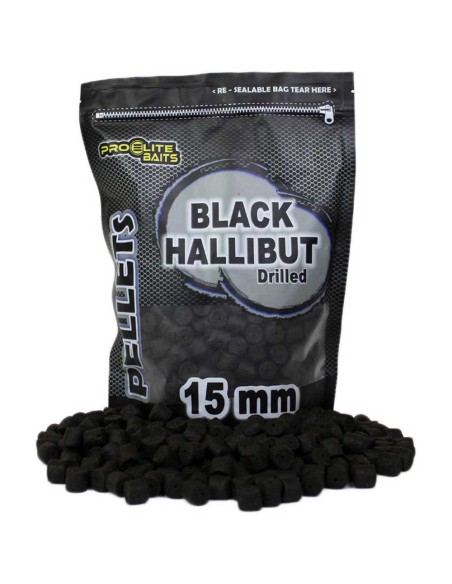 Proelite pellets drilled black halibut 15mm 900gr