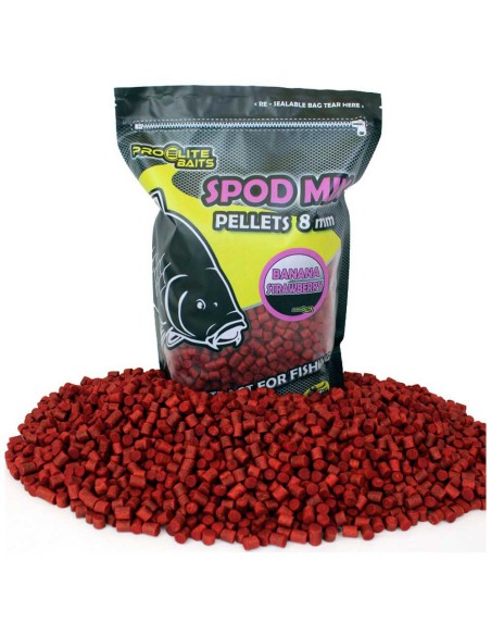 Proelite spod pellets banana strawberry 8mm 1.8kg