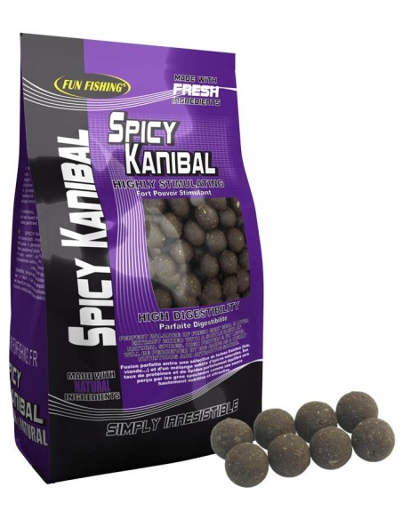 Fun fishing boilies spicy kanibal 15mm 1kg