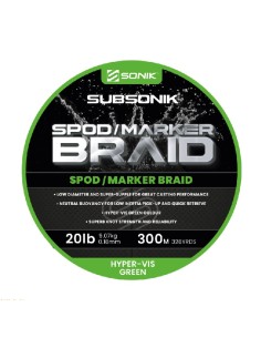 Sonik spod marker braid 20lb 0.18mm 300m