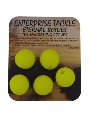 Enterprise eternal boilies amarillo fluro 15mm 5uds