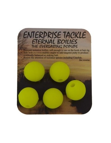 Enterprise eternal boilies amarillo fluro 15mm 5uds