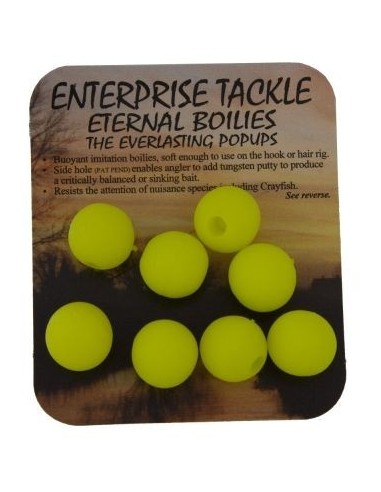 Enterprise eternal boilies amarillo fluro 12mm 8uds