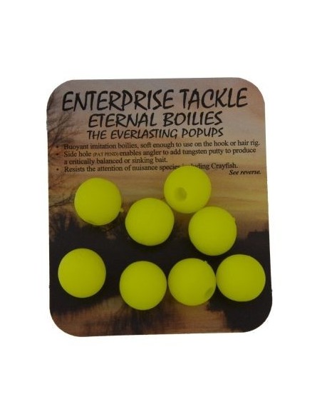 Enterprise eternal boilies amarillo fluro 12mm 8uds