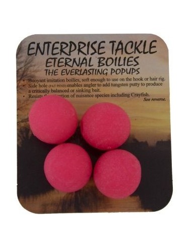 Enterprise eternal boilies rosa fluro 18mm 4uds