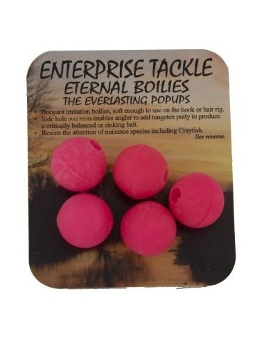 Enterprise eternal boilies rosa fluro 15mm 5uds