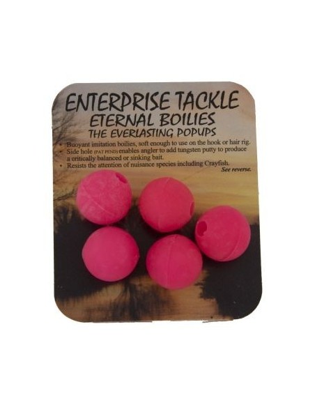 Enterprise eternal boilies rosa fluro 15mm 5uds