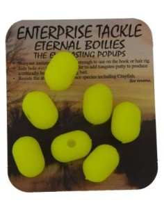 Enterprise eternal pellets 15x11mm amarilllos fluro 7 unds