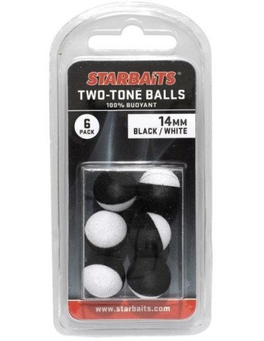 Starbaits balls two tones black white 14mm 6unds