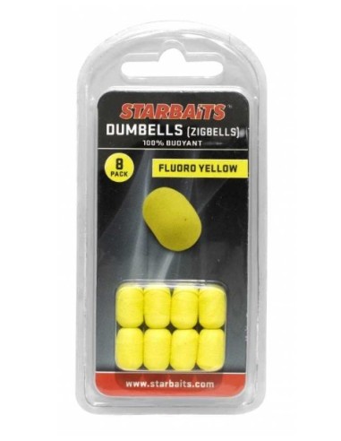 Starbaits zig dumbells yellow 8unds