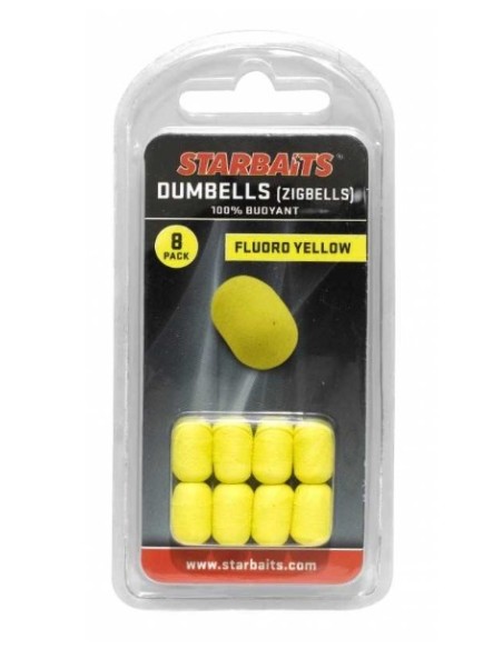 Starbaits zig dumbells yellow 8unds