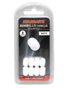Starbaits zig dumbells blancos 8unds