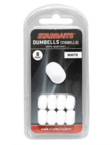 Starbaits zig dumbells blancos 8unds