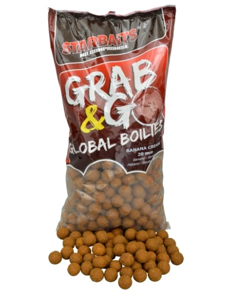 Starbaits boiles grag&g banana cream 20mm 2.5kg