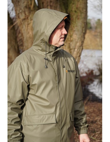 Prologic rain Jacket bark green talla XXXL