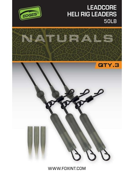 Fox natural leadcore heli rig leader 3unds