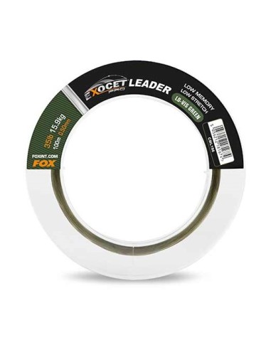 Fox exocet pro leader green 0.50mm 35lb 100m