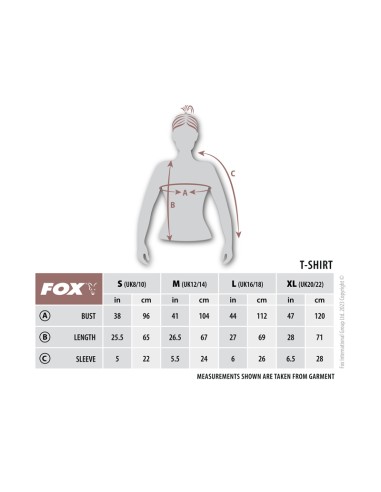 Fox t-shirt woman V neck talla XL