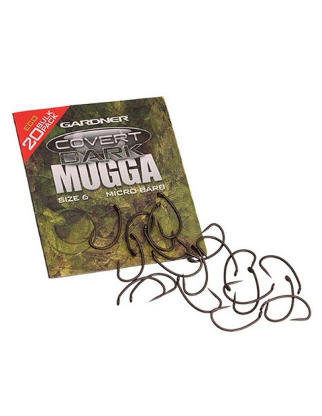 Gardner covert bulk hook dark mugga nº4 20 unds