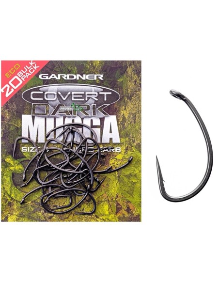 Gardner covert bulk hook dark mugga nº6 20 unds