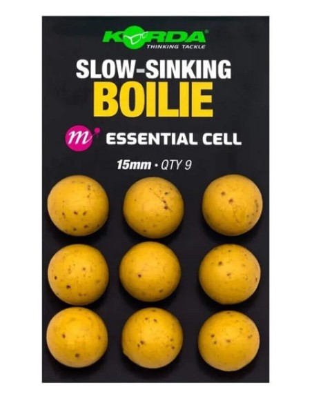 Korda boilies plastic wafter essential cell 15mm 9unds