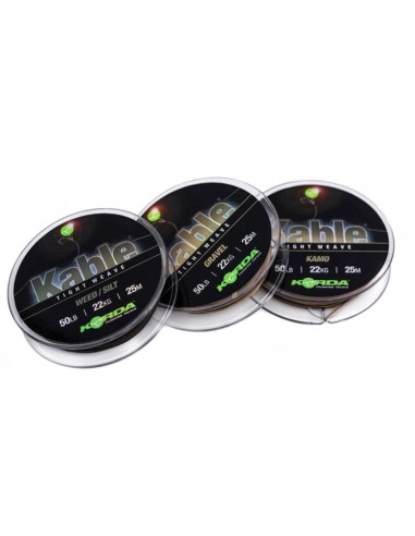 Korda kable tight weave weed silt 25m