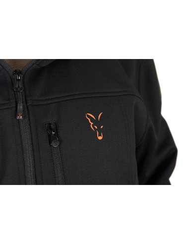 Fox solf shell jacket black & orange talla M