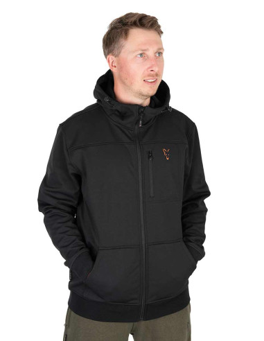 Fox solf shell jacket black & orange talla XXL