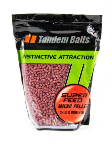 Tandem baits micro pellets chilli robin red 6mm 1kg