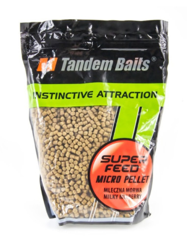 Tandem baits micro pellets milky mulberry 6mm 1kg