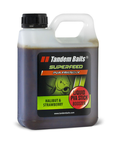 Tandem baits superfeed liquid pva halibut & straberry 1L