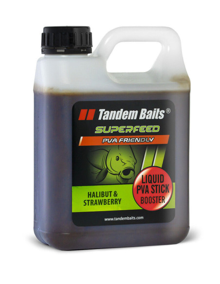 Tandem baits superfeed liquid pva halibut & strawberry 1L