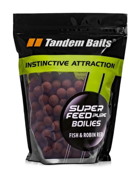 Tandem baits pure boilies fish & robin red 18mm 1kg