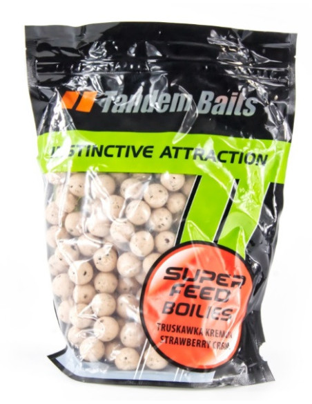 Tandem baits boilies superfeed strawberry cream 18mm 1kg