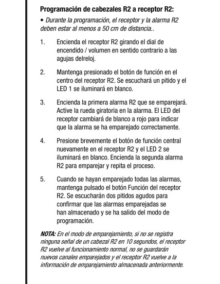 Nash alarma r2 individual