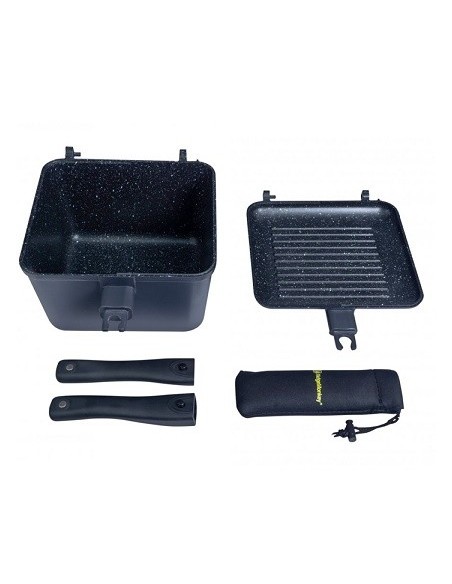 Ridgemonkey connect deep pan & griddle standar granite