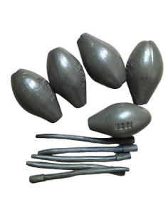 Ocarp plomos oliva inline verde 125gr 5unds