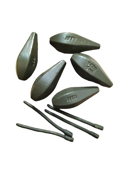 Ocarp plomo torpedo inline 145gr 5unds