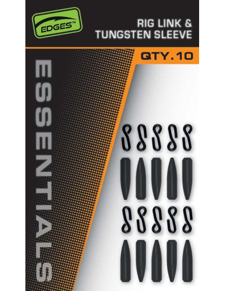 Fox essentials rig link & tungsten sleeve 10 set