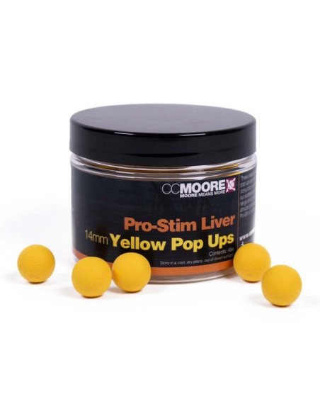 Cc moore pop-up pro-stim liver yellow 14mm