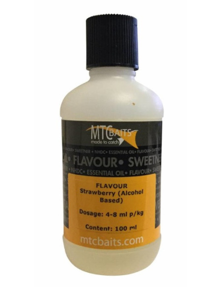 MTC baits flavour strawberry (fresa) 100ml