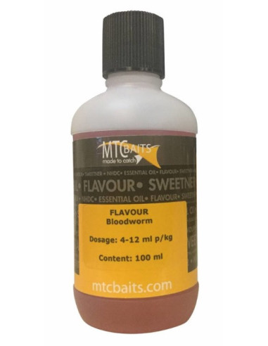 MTC baits flavour bloodworm (gusano de sangre) 100ml