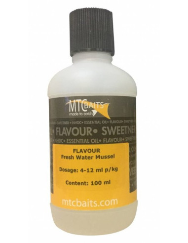 MTC baits flavour fresh water mussel ( mejillon agua dulce) 100ml