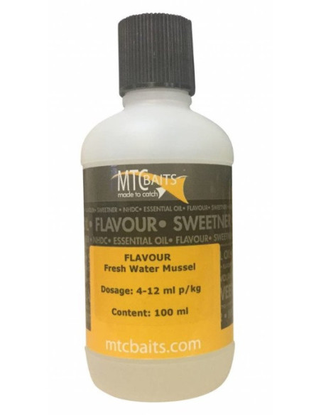 MTC baits flavour fresh water mussel ( mejillon agua dulce) 100ml