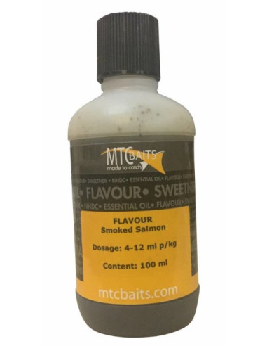 MTC baits flavour smoked salmon (salmon ahumado) 100ml