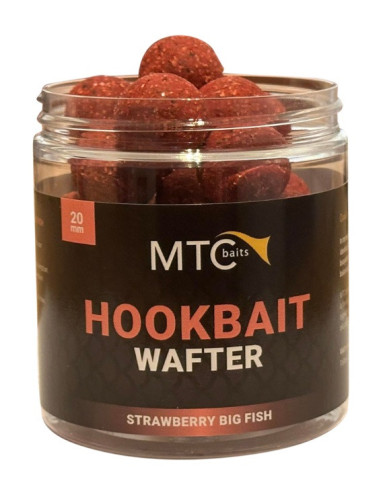MTC baits hookbait wafter straberry big fish 20mm